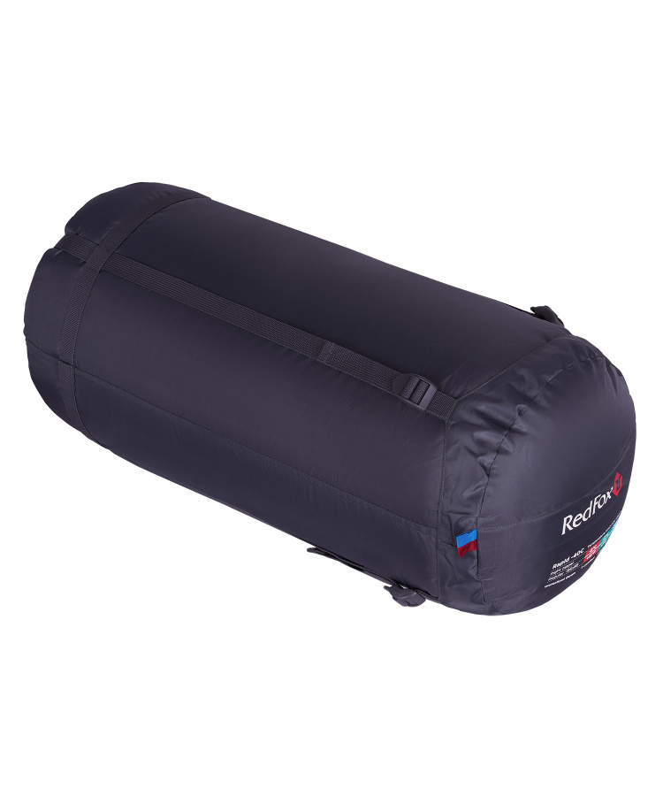 Спальный мешок пуховый Rapid -40C right (Regular, 1282/т.красный/синий, , , , , )
