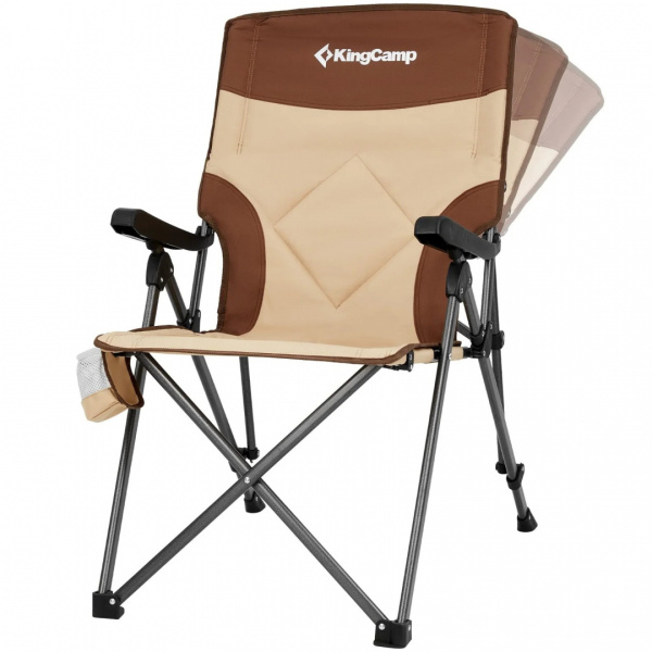 King Camp 2225 polar c30 кресло скл. сталь (84х59х101см, бежевый-коричневый)