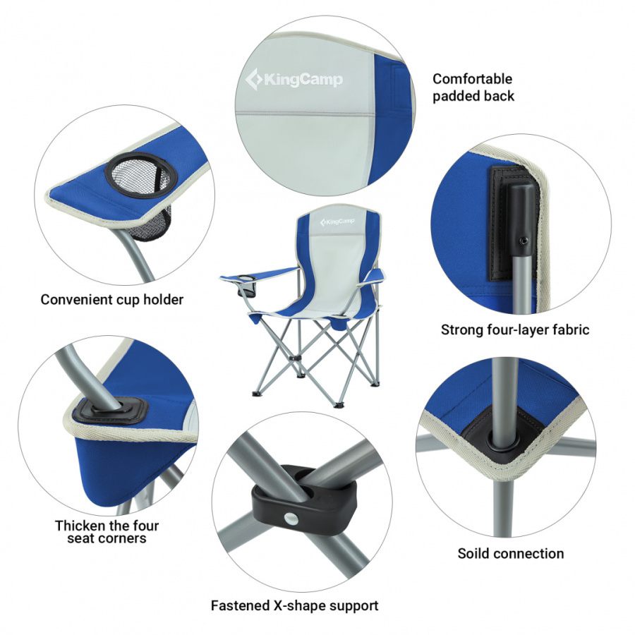 3818 Arms Chair кресло скл. cталь (84Х50Х96, черно-серый)