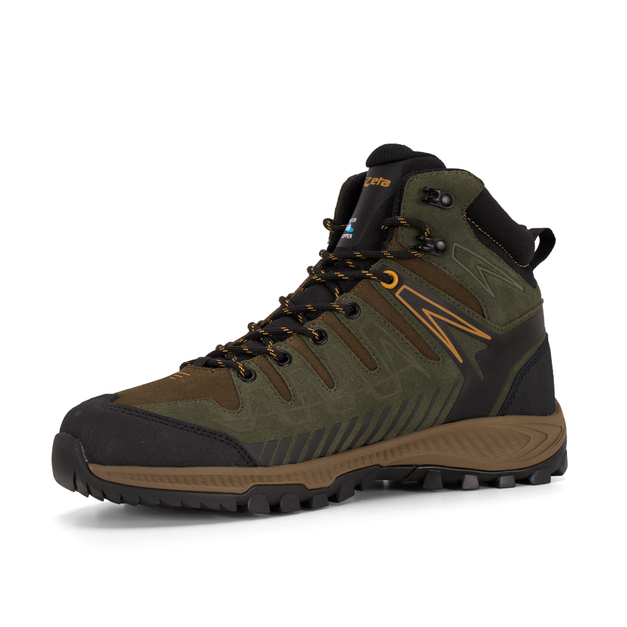 Ботинки THUNDER LEATHER MID WP (46, DARK GREEN / HONEY, , , , , )