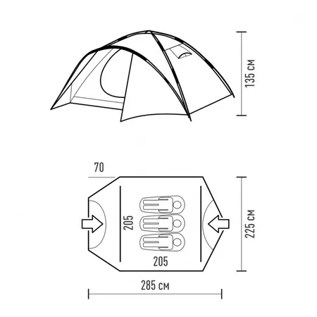 ALPINE EXPEDITION AUTO палатка Talberg (зелёный)