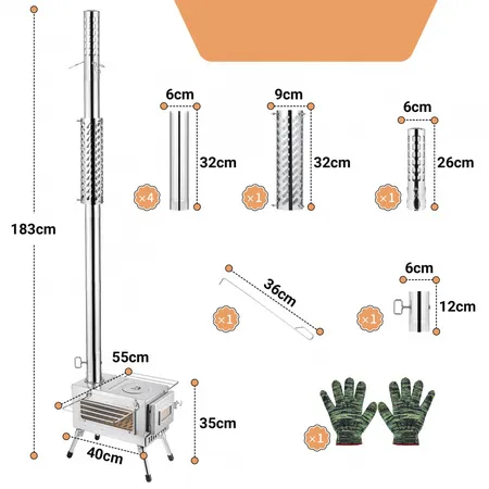 King Camp 2319 hot tent stove печка