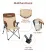 King Camp 2225 polar c30 кресло скл. сталь (84х59х101см, бежевый-коричневый)