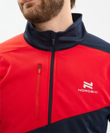 Разминочная куртка Nordski Premium Blueberry/Red (52-XL, Blueberry/Red, , , , , )