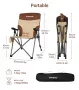 King Camp 2225 polar c30 кресло скл. сталь (84х59х101см, бежевый-коричневый)