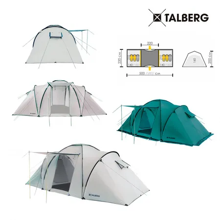 BASE 6 SAHARA палатка Talberg (серый)