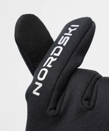 Варежки-перчатки Nordski Run Black (7-XS, Black, , , , , )