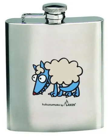 Фляга HIPFLASK Kukuxumuxu KP8-E плоская lobo (, , , 0.23)