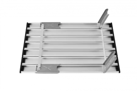 2403 MINI ALUNIUM TABLE L стол скл. алюм (черный)