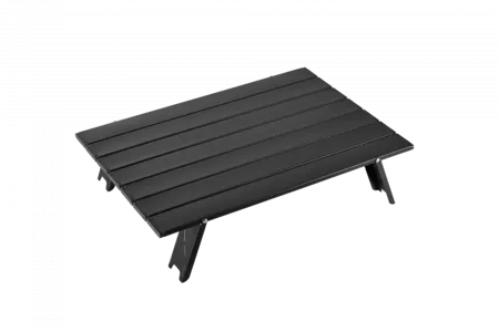 2403 MINI ALUNIUM TABLE L стол скл. алюм (черный)