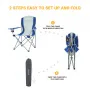 King Camp 3818 arms chair кресло скл. cталь (84х50х96, черно-серый)