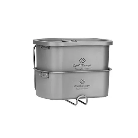 Cook 'n' Escape ca2117 titanium canteen mesh kit набор походной посуды