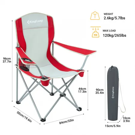 3818 Arms Chair кресло скл. cталь (84Х50Х96, черно-серый)