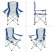 King Camp 3818 arms chair кресло скл. cталь (84х50х96, черно-серый)