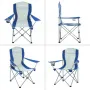 King Camp 3818 arms chair кресло скл. cталь (84х50х96, черно-серый)