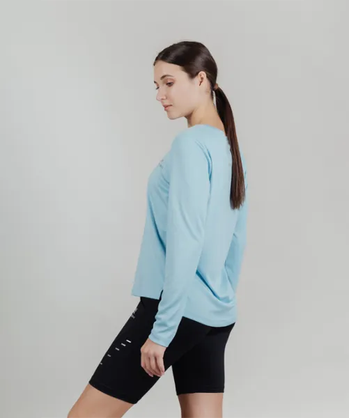 Футболка Nordski Run Blue Sky W с длинным рукавом (42, Blue Sky, , , , , )