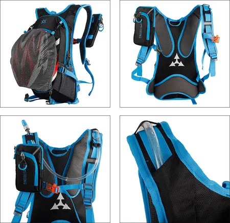 B0462 CYCLING BAG Рюкзак (черный/красный)