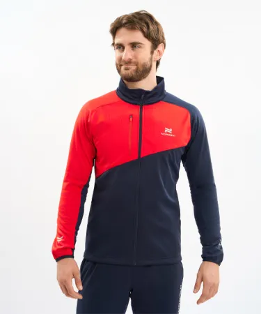 Разминочная куртка Nordski Premium Blueberry/Red (52-XL, Blueberry/Red, , , , , )