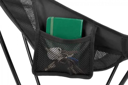 2405 ULTRALIGHT SQUARE LOW CHAIR кресло скл. (черный)