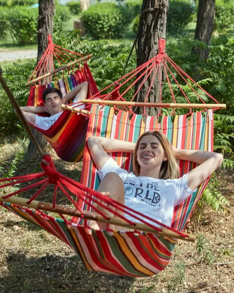 King Camp 3763 2-folding hardwood hammock гамак (синий)