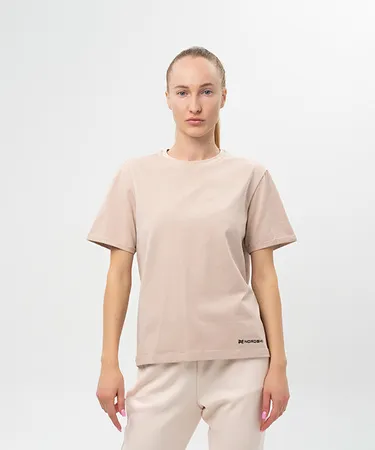 Футболка Nordski Simple Logo Beige W (42, Beige, , , , , )