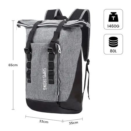 B0369 CASUAL BACKPACK Рюкзак (серый)