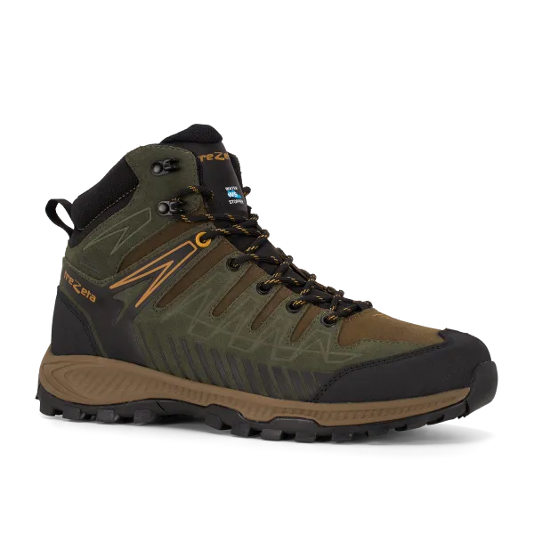 Ботинки THUNDER LEATHER MID WP (43.5, DARK GREEN / HONEY, , , , , )