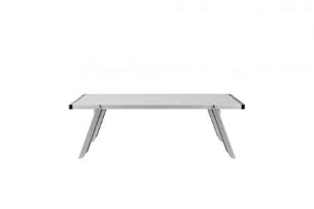 2401 MINI ALUNIUM TABLE S стол скл. алюм (серебристый)