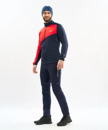 Разминочная куртка Nordski Premium Blueberry/Red (52-XL, Blueberry/Red, , , , , )