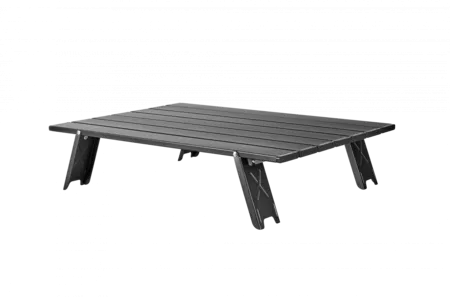 2403 MINI ALUNIUM TABLE L стол скл. алюм (черный)