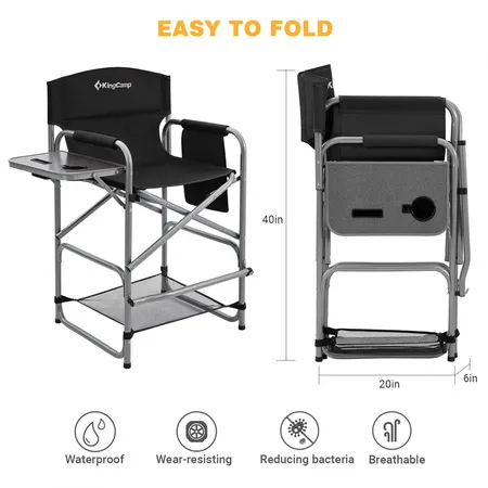 2023 Tall Director Chair кресло скл. сталь (82/58×59×67/103 cm)