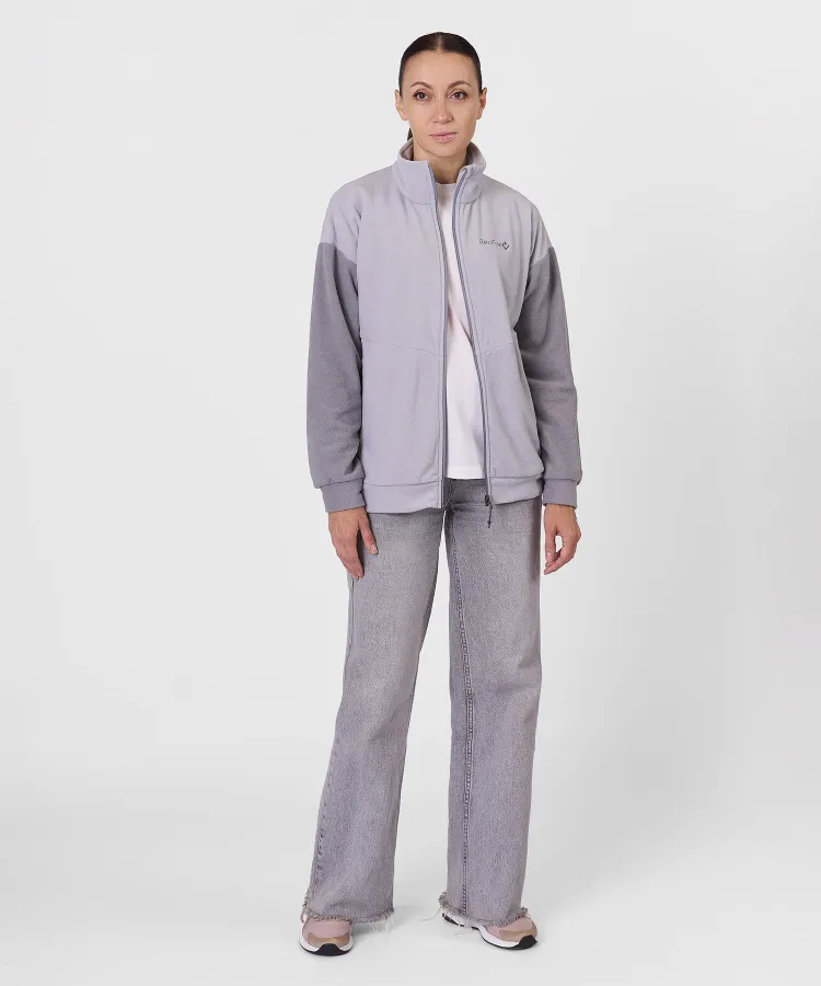 Джемпер Camp Jacket Женский (S, 7040/св.серый/серый, , , , , )