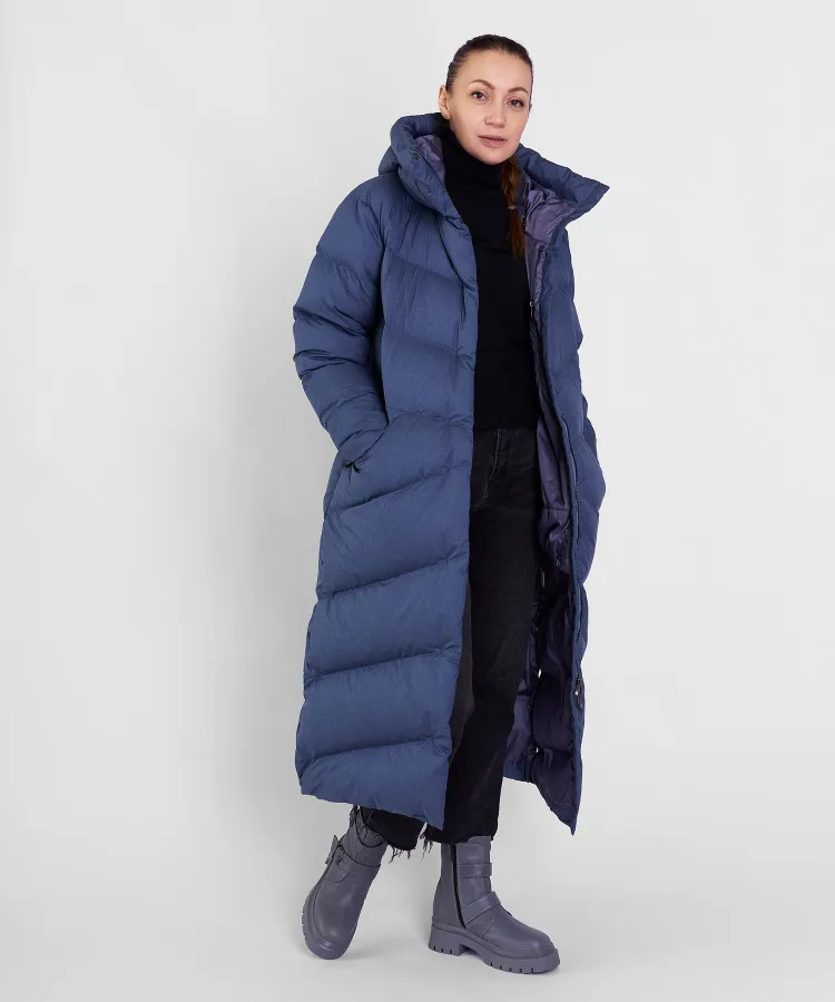Пальто пуховое Ester VI Женское (XL, 9700/деним, , , , , )