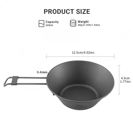 King Camp ca2013 300ml titanium sierra cup ковшик со складными ручками