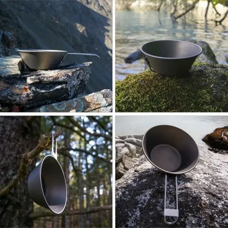 King Camp ca2013 300ml titanium sierra cup ковшик со складными ручками