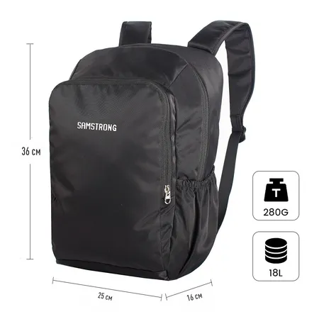 B0287 CASUAL BACKPACK Рюкзак (черный)