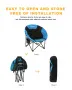 King Camp 3816 moon leisure chair кресло скл. cталь (84х70х80 синий)