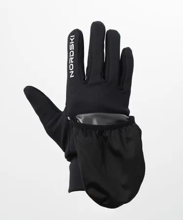Варежки-перчатки Nordski Run Black (7-XS, Black, , , , , )