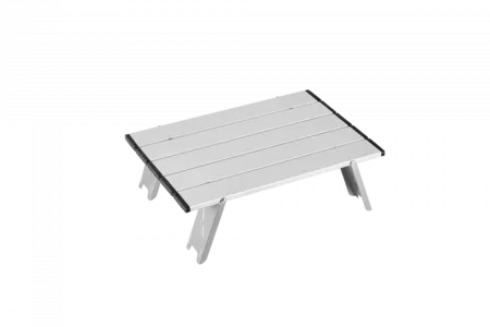 2401 MINI ALUNIUM TABLE S стол скл. алюм (серебристый)